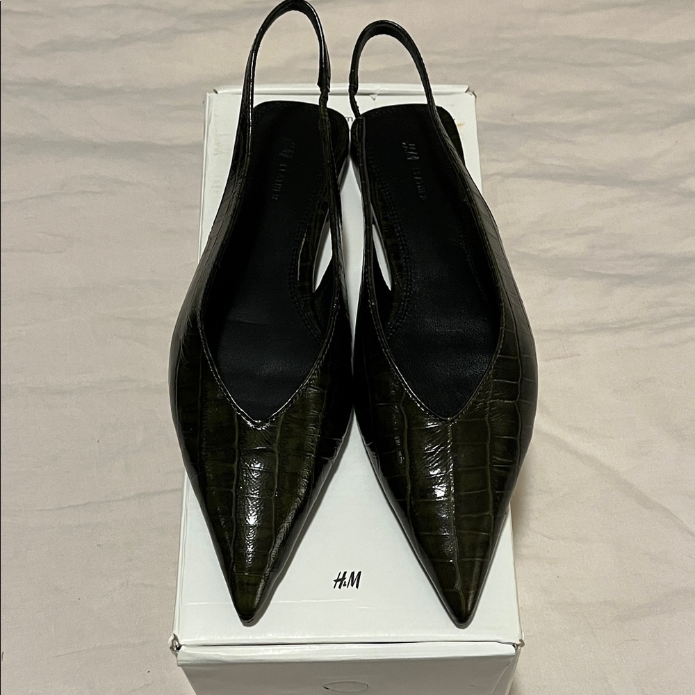 H&M Leather Slingback